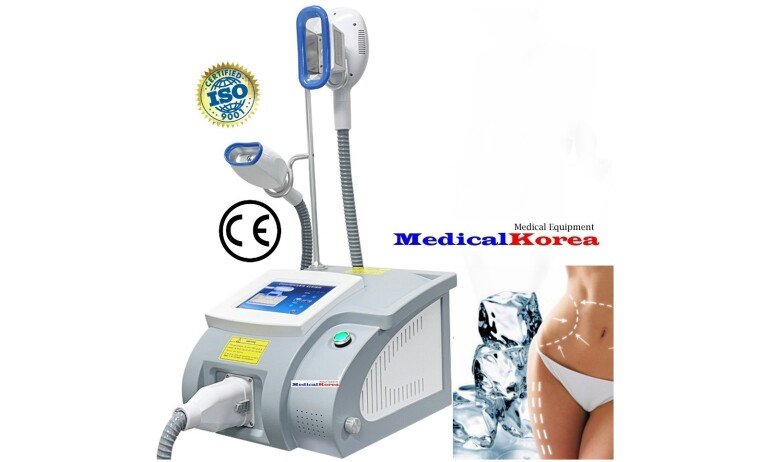 Cryolipolysis device, High-Tech, professional,3 x Cooling hand piece,incl.Double Chin Attachment