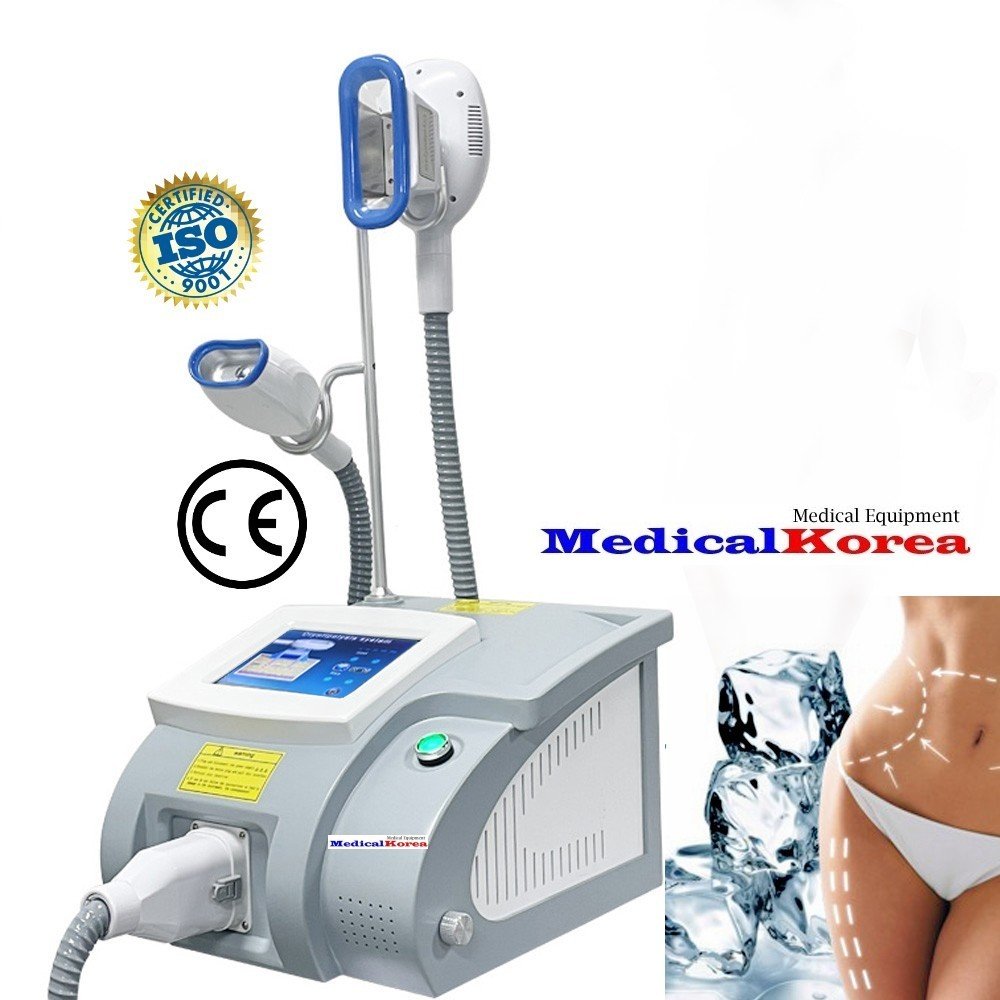 Kryolipolyse Gerät High-Tech Profi,3 x Cooling Handstück,inkl.Doppelkinn Aufsatz