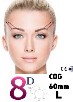 PDO Fäden COG 8D 21G 60mm L-Typ Stumpf