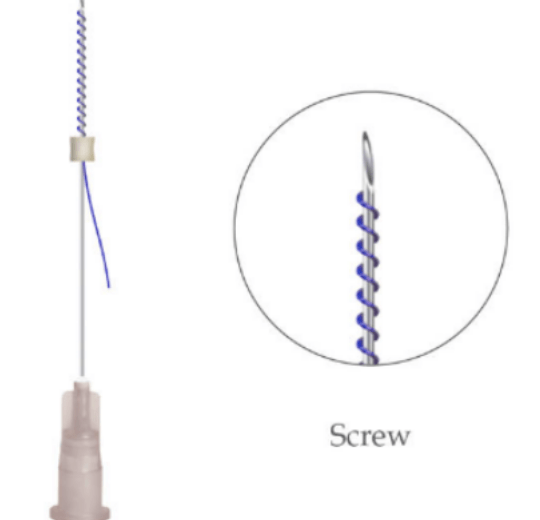 Tornado Screw 27G 38mm/60mm Spitz - Imagen 2