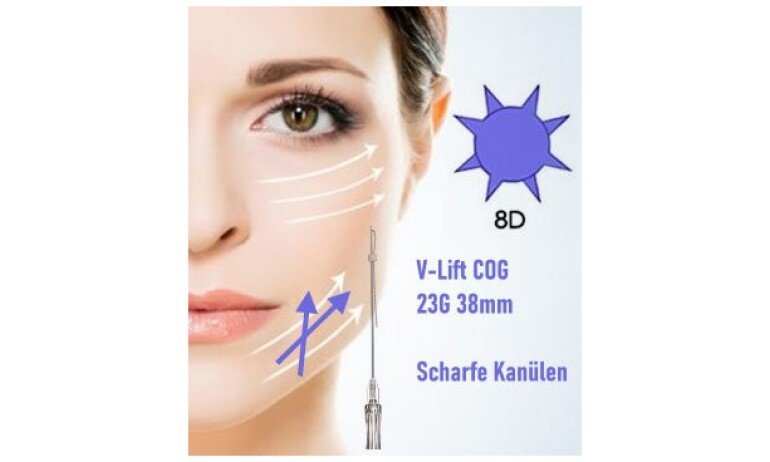 PDO thread COG 8D 23G 38mm V-Lift, Pointed