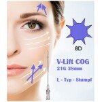 PDO Fäden COG 4-1 8D 21G 38mm V-Lift, L Typ