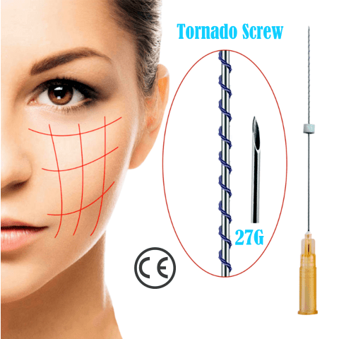 Tornado Tornillo 27G 38 mm/60 mm Spitz
