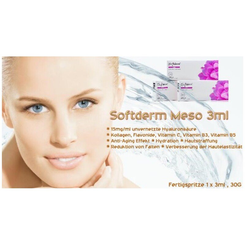 Softderm pre-filled syringe 3ml, Mesolift Hydration