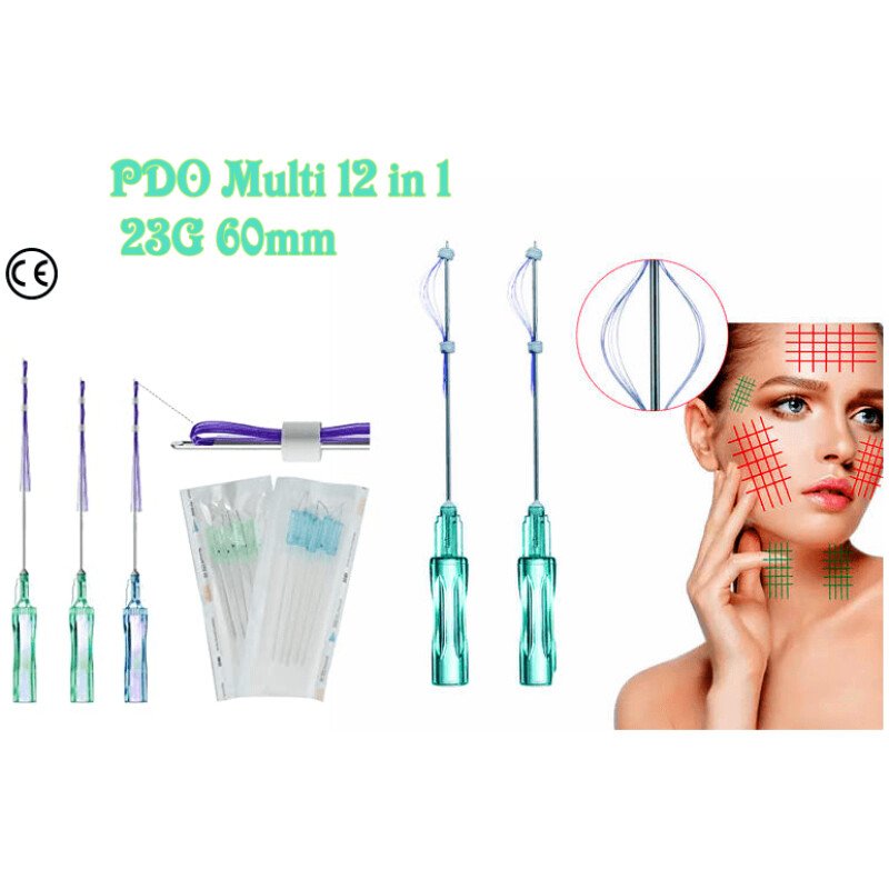 DOP thread 12in1 multi-thread,23G 38mm/60mm, L Moncone,6 pezzi