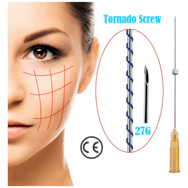 Tornado Screw 27G 38mm/60mm Spitz